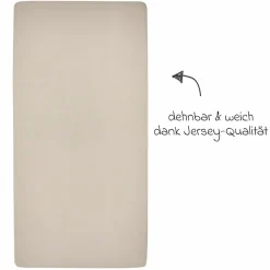 Spannbetttuch für Kinderbett 70 x 140 cm - Sand