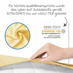 Spannbetttuch für Kinderbett 60 x 120 / 70 x 140 cm - Banana