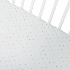 Spannbetttuch für Kinderbett - 2er Pack 60 x 120 / 70 x 140 cm - Sternchen - Hellblau
