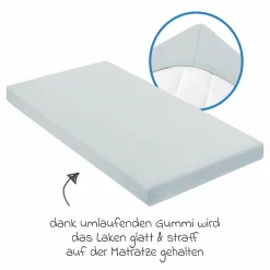 Spannbetttuch für Kinderbett 60 x 120 / 70 x 140 cm - Denim