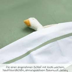 Spannbetttuch für Kinderbett 70 x 140 cm - Olive Green