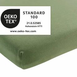 Spannbetttuch für Kinderbett 70 x 140 cm - Olive Green