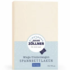 Spannbetttuch für kleine Matratzen 40 x 90 cm - Ecru