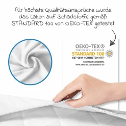 Spannbetttuch für kleine Matratzen 40 x 90 cm - Weiß