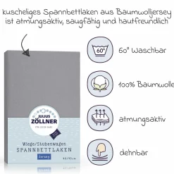 Spannbetttuch für kleine Matratzen 40 x 90 cm - Anthracite