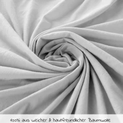 Spannbetttuch für kleine Matratzen 40 x 90 cm - Hellgrau