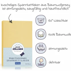 Spannbetttuch für kleine Matratzen 40 x 90 cm - Banana