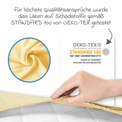 Spannbetttuch für kleine Matratzen 40 x 90 cm - Banana