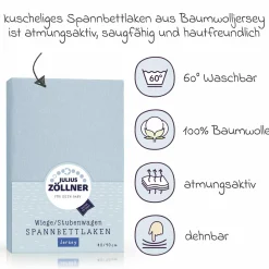 Spannbetttuch für kleine Matratzen 40 x 90 cm - Denim
