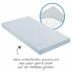 Spannbetttuch für kleine Matratzen 40 x 90 cm - Denim