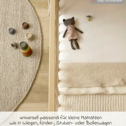 Spannbetttuch für kleine Matratzen 40 x 90 cm - Sand