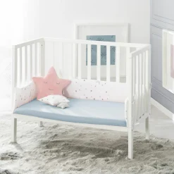 Spannbetttuch Jersey aus 100% Organic Bio-Baumwolle GOTS 47 x 90 / 40 x 90 cm - Lil Planet - Türkis