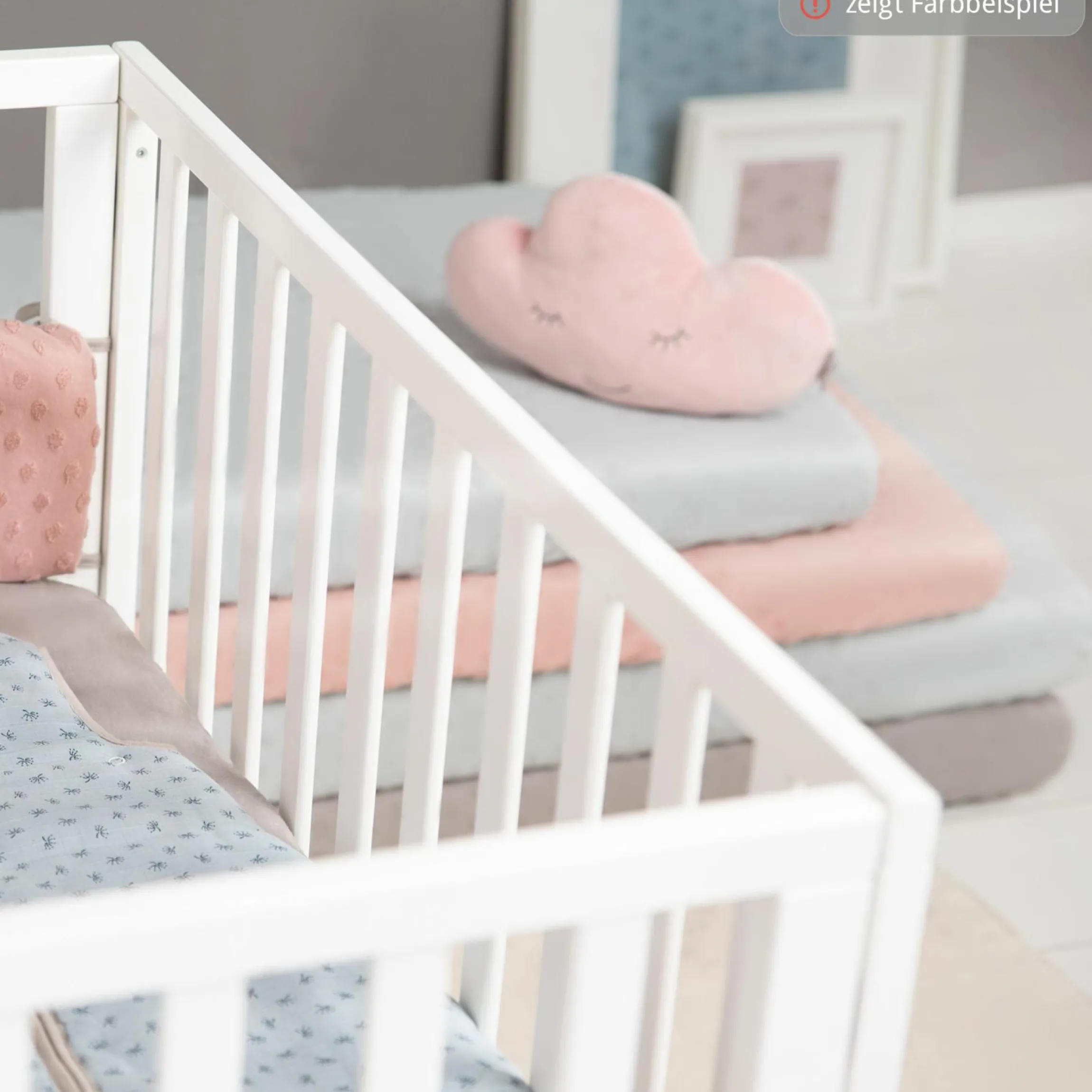 Spannbetttuch Jersey aus 100% Organic Bio-Baumwolle GOTS 45 x 90 / 40 x 90 cm - Lil Planet - Rosa