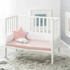 Spannbetttuch Jersey aus 100% Organic Bio-Baumwolle GOTS 45 x 90 / 40 x 90 cm - Lil Planet - Rosa