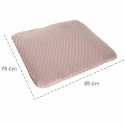 Spannbezug für Wickelauflagen 75 x 85 cm mit Organic Bio-Baumwolle GOTS - Lil Planet - Rosa