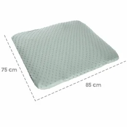 Spannbezug für Wickelauflagen 75 x 85 cm mit Organic Bio-Baumwolle GOTS - Lil Planet - Frosty Green