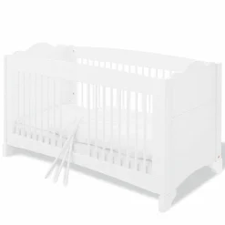 Sparset Kinderzimmer Pino mit Bett und breiter Wickelkommode - Kiefer massiv