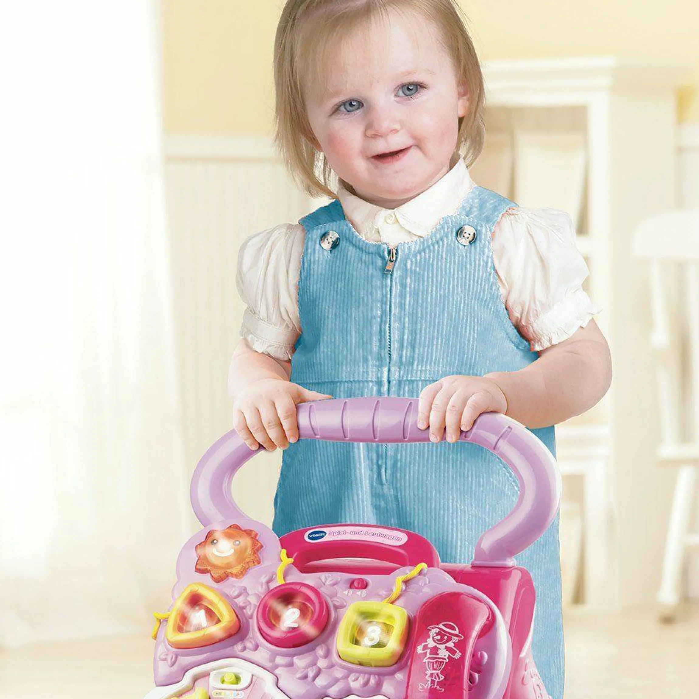 Spiel- und Laufwagen 2 in 1 - Pink