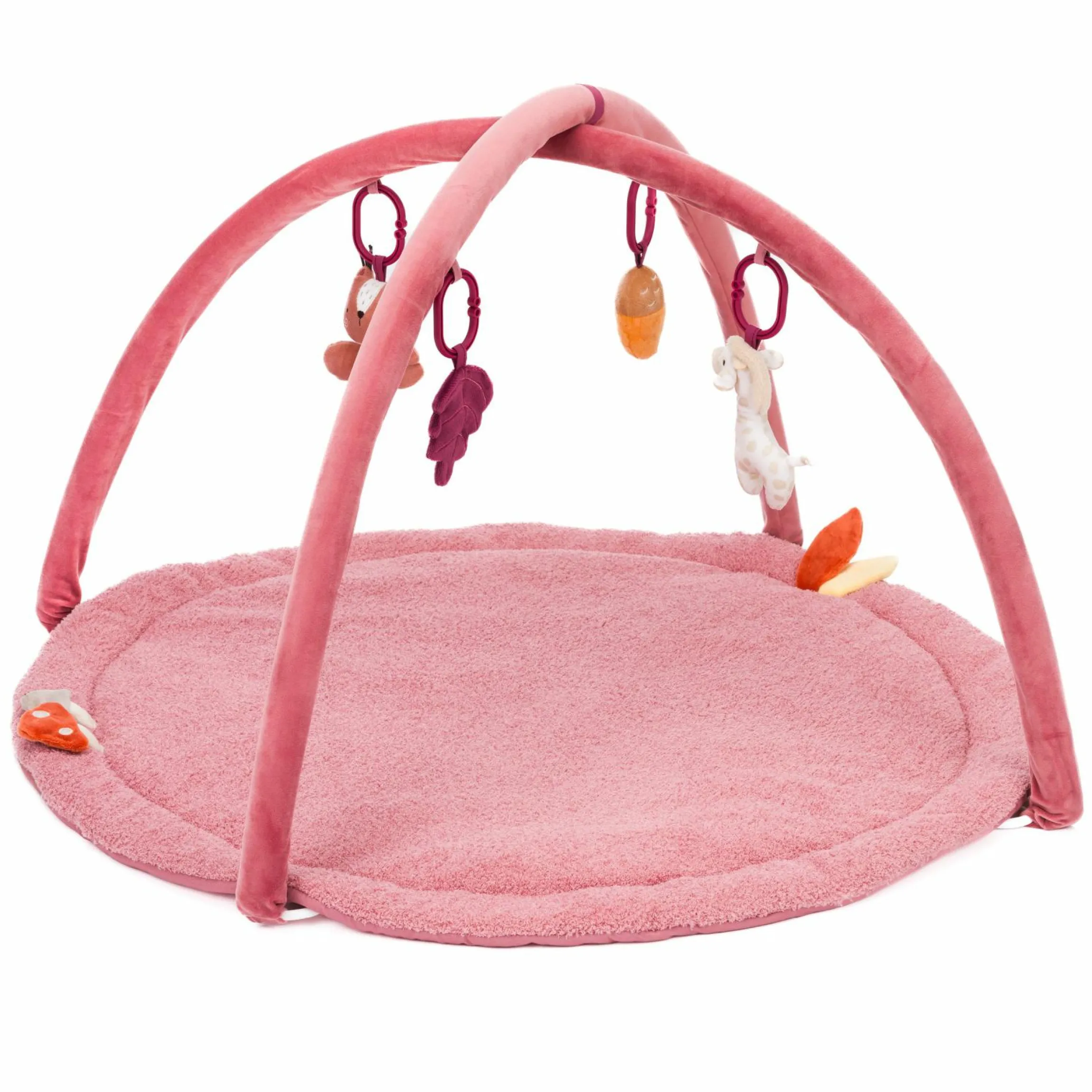 Spielbogen Tierfreunde mit 4 abnehmbaren Spielfiguren - Rosa