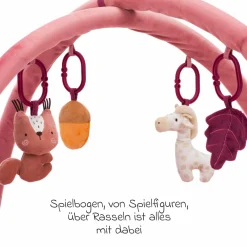 Spielbogen Tierfreunde mit 4 abnehmbaren Spielfiguren - Rosa