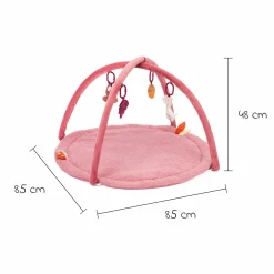 Spielbogen Tierfreunde mit 4 abnehmbaren Spielfiguren - Rosa