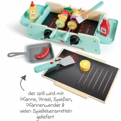 Spielküchengerät Grill mit gusseiserner Pfanne