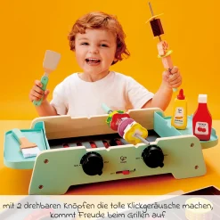 Spielküchengerät Grill mit gusseiserner Pfanne