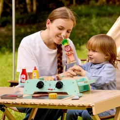 Spielküchengerät Grill mit gusseiserner Pfanne