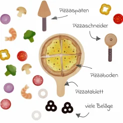 Spiellebensmittel Pizza-Set