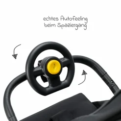 Spiel-Lenkrad für Kinderwagen und Buggys - Schwarz - Kollektion 2025