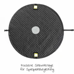 Spielplatzdecke 2in1 - Tasche und Unterlage - Grau Weiß