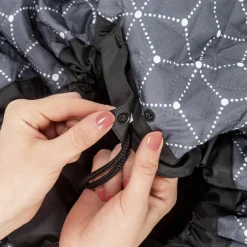Spielplatzdecke 2in1 - Tasche und Unterlage - Grau Weiß
