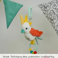 Spieltier zum Aufhängen Zwitscher-Vogel 23 cm - DoBabyDoo