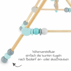Spiel-Trapez Baby-Gym aus Holz höhenverstellbar - Elefant