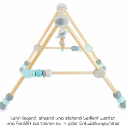 Spiel-Trapez Baby-Gym aus Holz höhenverstellbar - Elefant
