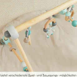 Spiel-Trapez Baby-Gym aus Holz höhenverstellbar - Elefant