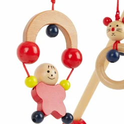 Spiel-Trapez Baby-Gym aus Holz höhenverstellbar