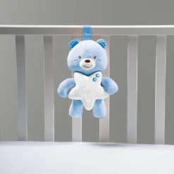 Spieluhr mit Nachtlicht Gute Nacht Bärchen - Blau