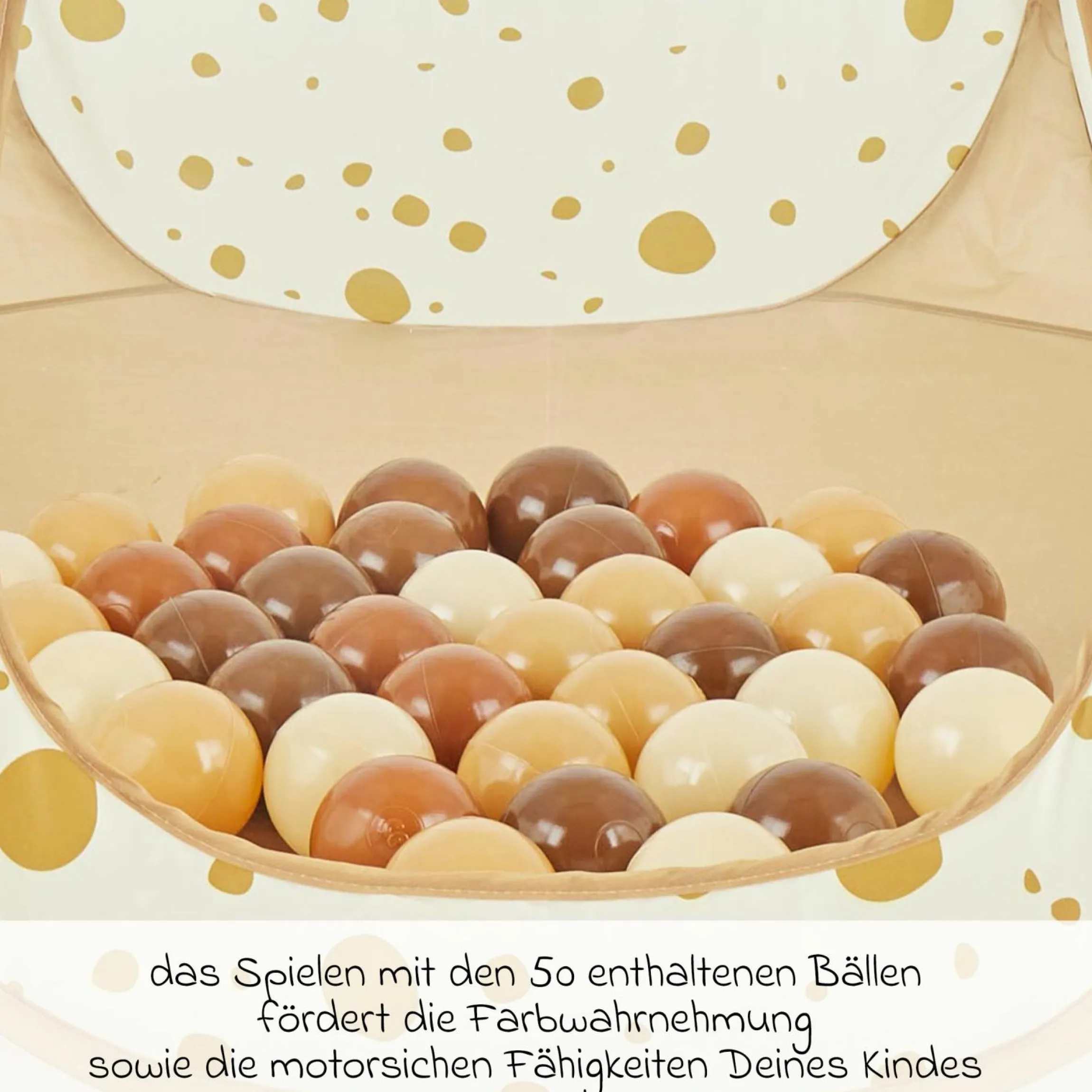 Spielzelt & Bällebad mit 50 Bällen - Dots