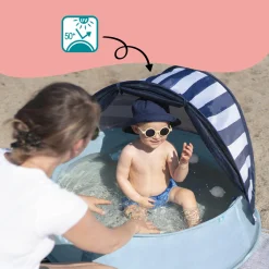 Spielzelt & Reisebett & Planschbecken 3in1 Aquani - Marinière