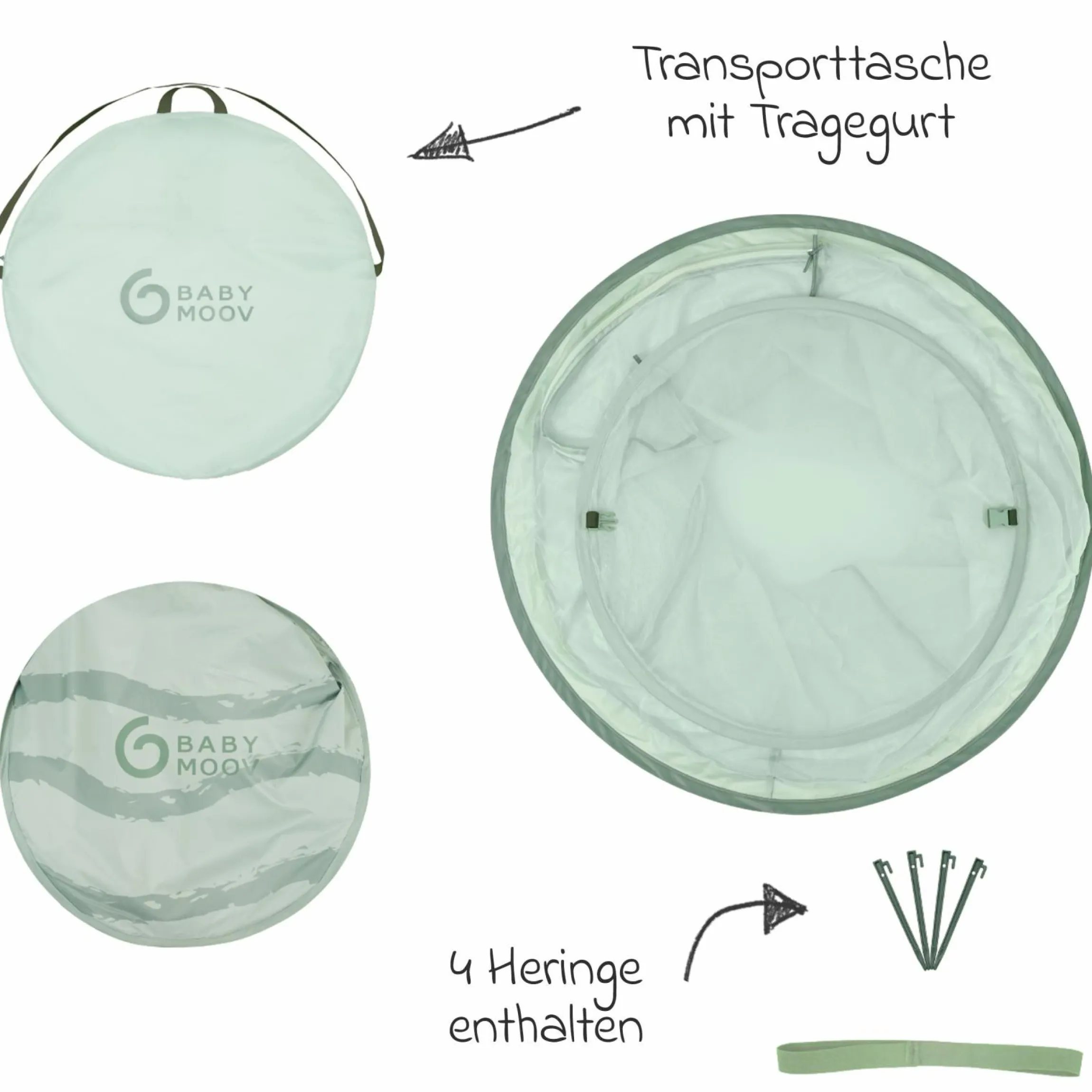 Spielzelt & Strandmuschel Moov & Protect - mit UV-Schutz 50+