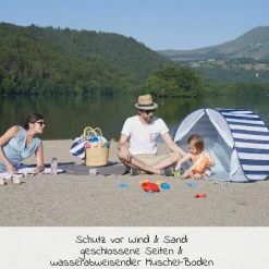 Spielzelt Strandmuschel mit UV-Schutz 50+ - Marinière