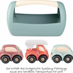 Spielzeugautos 3er Set inkl. Transportbox