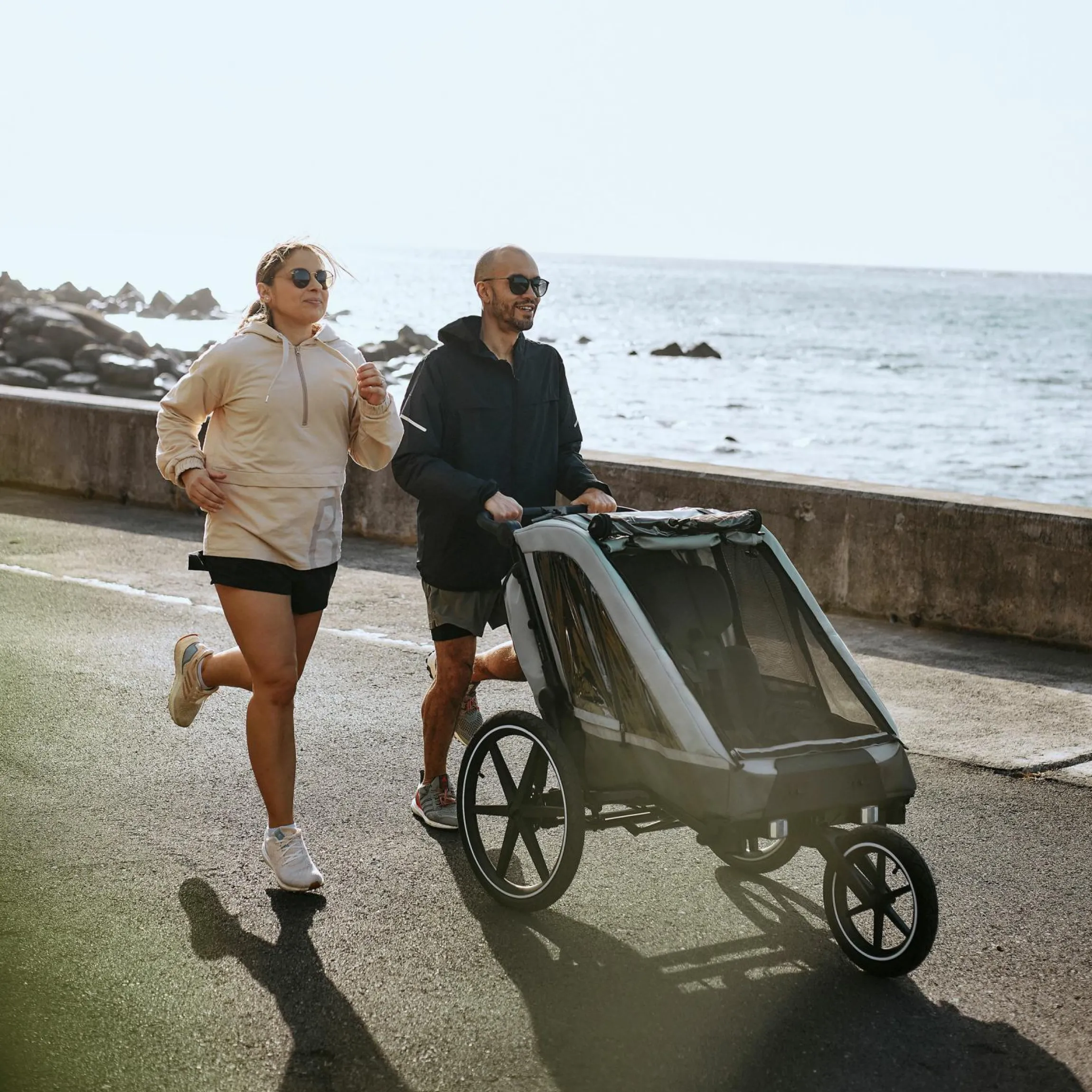 Sport Kit extragroßes Jogger-Luftrad (24,5 cm) für Fahrradanhänger Tour - Black - Kollektion 2025