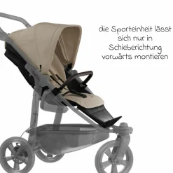 Sport-Einheit XXL Sportsitz für Mono 3/4 & Pro - Sand - Kollektion 2025