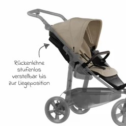 Sport-Einheit XXL Sportsitz für Mono 3/4 & Pro - Sand - Kollektion 2025