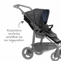 Sport-Einheit XXL Sportsitz für Mono 3/4 & Pro - Premium Grau - Kollektion 2025