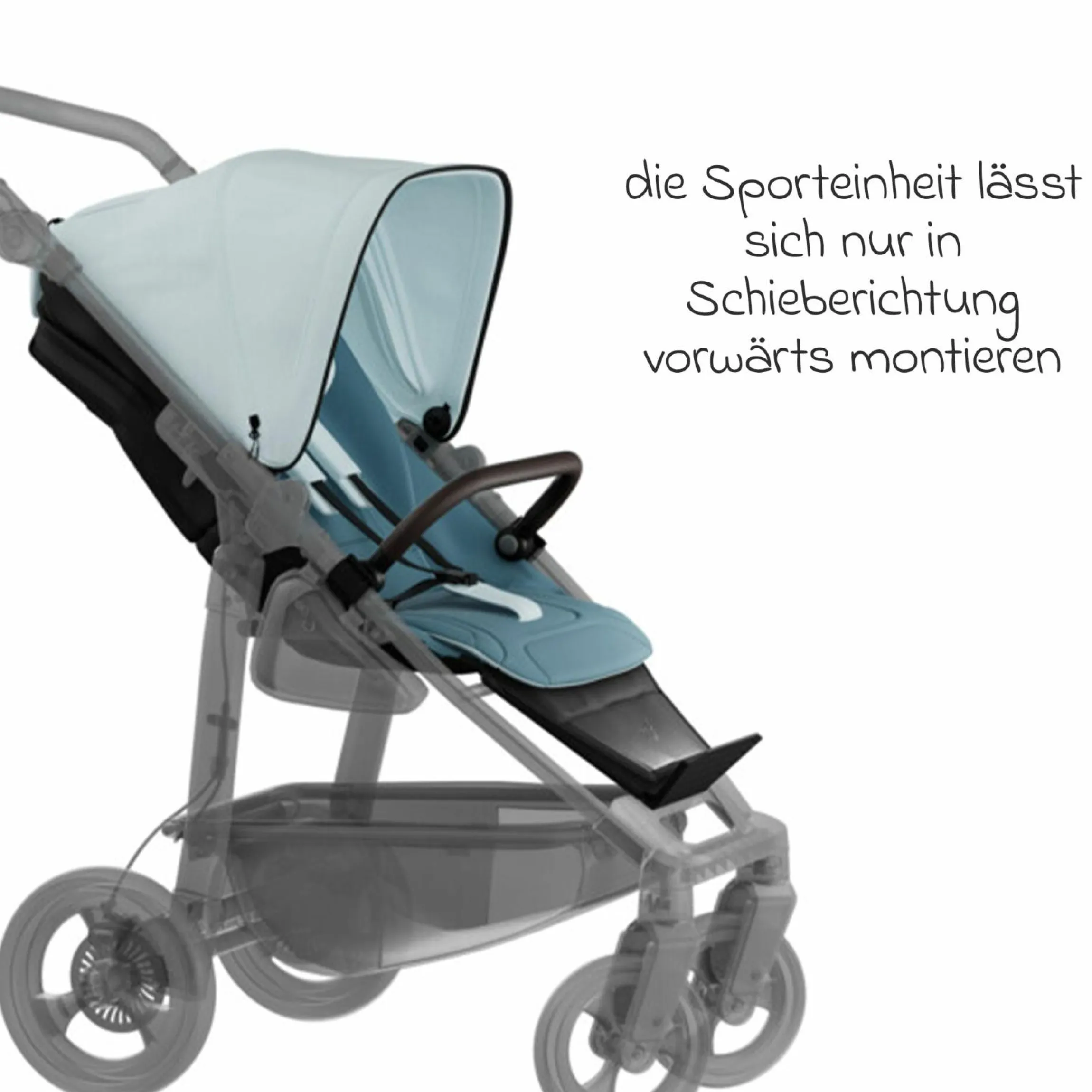 Sport-Einheit XXL Sportsitz für Mono 3/4 & Pro - Blau - Kollektion 2025