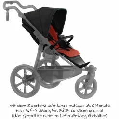 Sport-Einheit XXL Sportsitz für Mono 3/4 & Pro - Anthrazit - Kollektion 2025