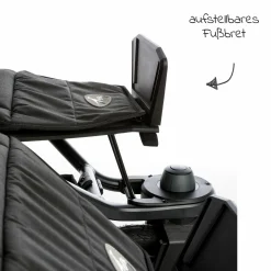 Sportsitz (1 x XXL-Komfort-Sitz) für Duo 2 für Kinder bis 45 kg - Schwarz - Kollektion 2025